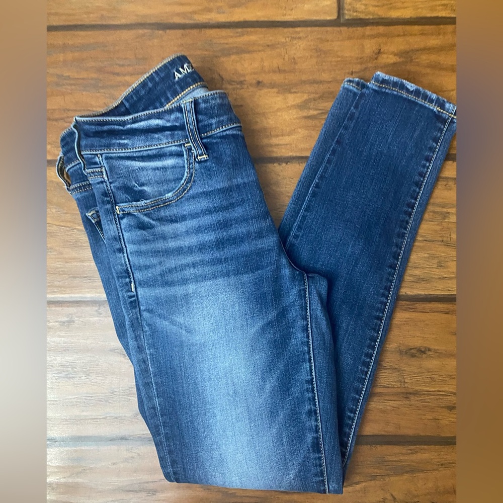 American Eagle Outfitters Dark Blue Skinny Jeans